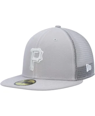 Men's New Era Gray Pittsburgh Pirates 2023 On-Field Batting Practice 59FIFTY Fitted Hat