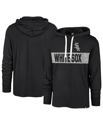 Men's '47 Brand Black Chicago White Sox Field Franklin Pullover Hoodie