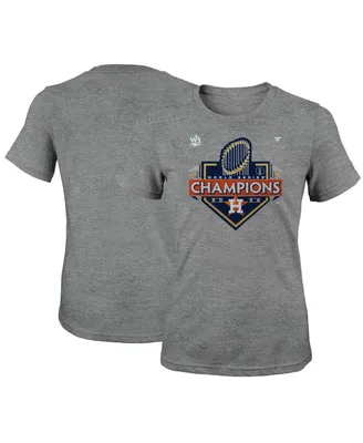Big Girls Fanatics Heather Charcoal Houston Astros 2022 World Series Champions Locker Room T-shirt