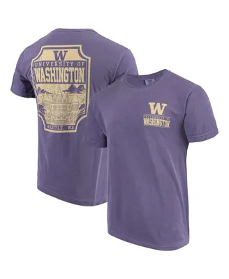 Men's Purple Washington Huskies Comfort Colors Campus Icon T-shirt