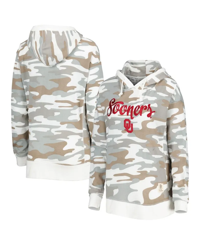 Women's Pressbox Camo Oklahoma Sooners San Pablo Pullover Hoodie