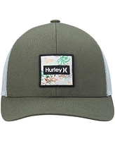 Men's Hurley Green Seacliff Trucker Snapback Hat