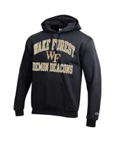 Men's Champion Black Wake Forest Demon Deacons High Motor Pullover Hoodie