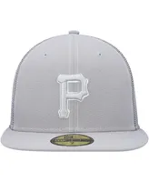 Men's New Era Gray Pittsburgh Pirates 2023 On-Field Batting Practice 59FIFTY Fitted Hat