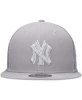 Men's New Era Gray New York Yankees 2023 On-Field Batting Practice 9FIFTY Snapback Hat