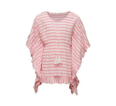 Toddler, Child Girls Pink Stripe Cover Up