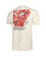 Men's Cream Arkansas Razorbacks Hyperlocal T-shirt