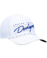 Men's '47 Brand White Los Angeles Dodgers Downburst Hitch Snapback Hat