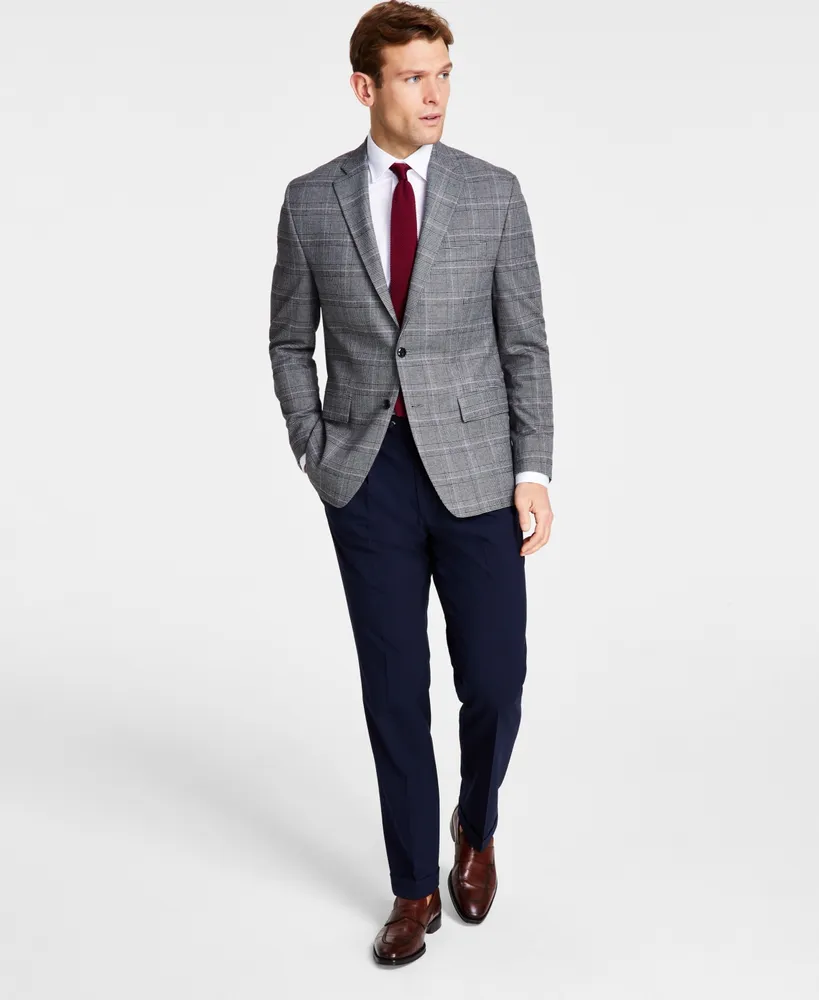 Michael Kors Men's Classic-Fit Stretch Plaid Sport Coat