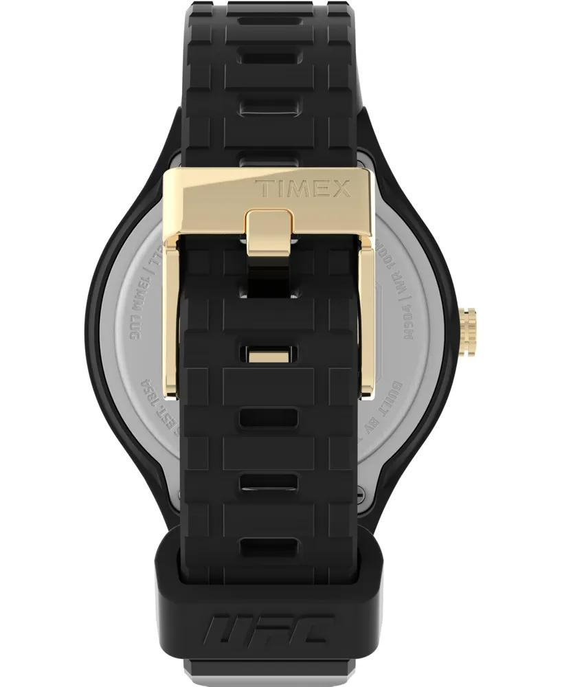 Timex Ufc Women's Quartz Shogun Silicone Black Watch, 38mm