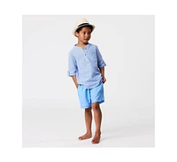 Snapper Rock Toddler Boys Frankie Seersucker Stripe Resort Shirt