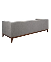 Garnet 85" Linen Tufted Sofa