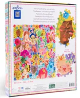 Eeboo Piece and Love Goddesses Pets 1000 Piece Square Adult Jigsaw Puzzle Set