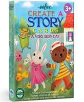 Eeboo a Very Busy Day Create a Story Pre-Literacy Cards, Ages 3 and up