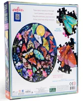 Eeboo Piece And Love Moths 500 Piece Round Adult Jigsaw Puzzle Set, Ages 14 and up