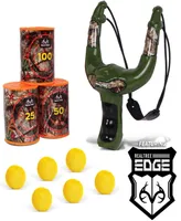 Realtree Nkok Handheld Slingshot Set Green 25037 includes 6 Foam Balls 3 Can Targets, Toy Slingshot Shoots Up To 30', Officially Licensed