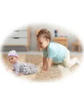 Little Darlings Crawling Baby 10" Baby Doll Playset, New Adventures, Children's Pretend Play, Ages 2 and up