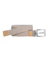 Johnston & Murphy Men's Reversible Woven Stretch Belt