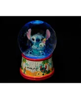 Silver Buffalo Disney Lilo & Stitch Ohana Light-Up Snow Globe with Swirling Glitter Display Decoration | Home Decor for Kids Room Essentials | Preciou