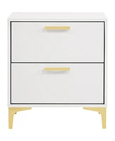 Coaster Home Furnishings Kendall 24.75" Asian Hardwood 2-Drawer Nightstand