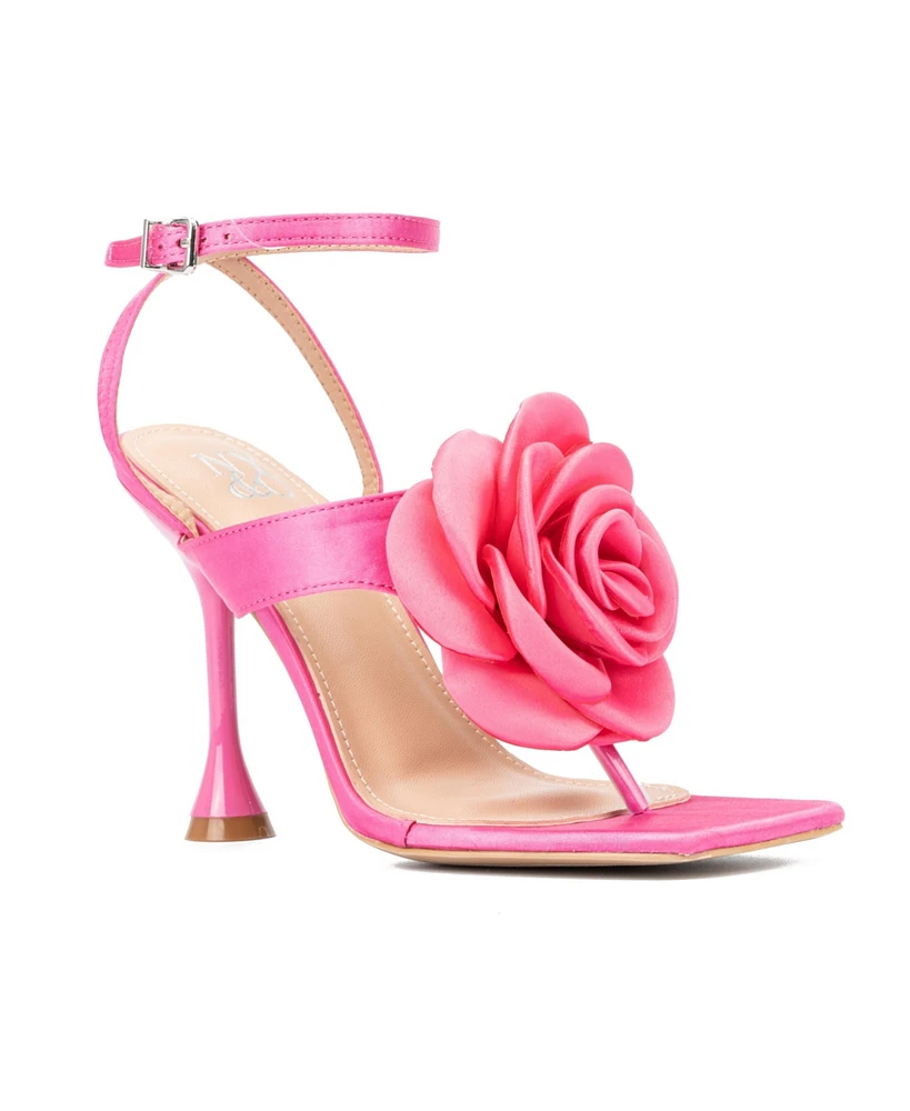 Peony Women's Satin Heel Sandals