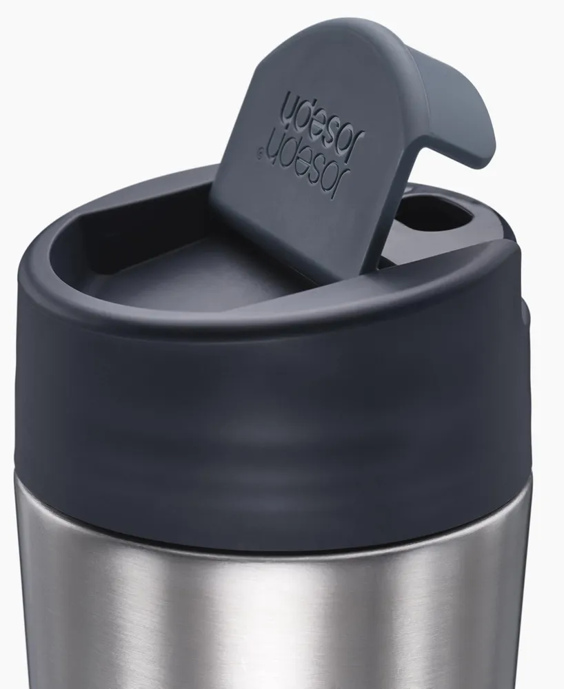 Joseph Joseph Sipp Steel Stainless-Steel Travel Mug with Flip-Top Cap,16 oz