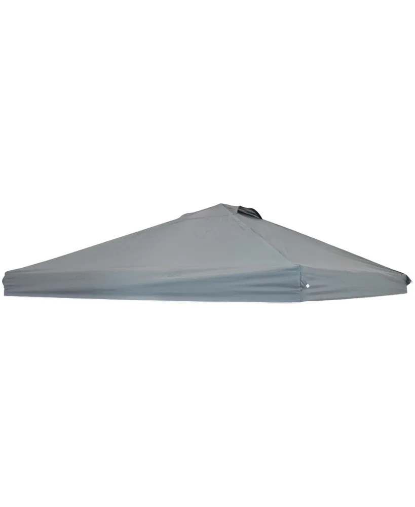 Pop-Up Canopy Replacement Top - 12x12 Canopy Replacement Cover Only - Tent Shade Cover with Vent - Gray