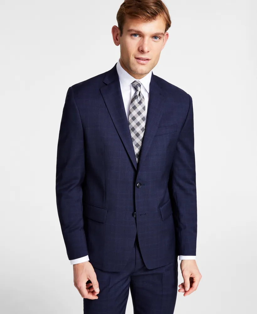 MICHAEL Michael Kors Men's Classic-Fit Navy Pinstripe Suit