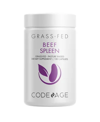 Codeage Grass-Fed Beef Spleen Pasture-Raised, Non-Defatted Supplement, Freeze-Dried - 180ct