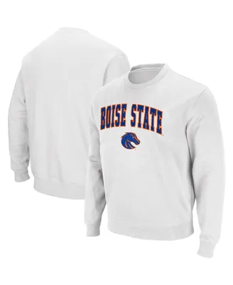 Colosseum Men's Boise State Broncos Arch and Logo Tackle Twill Pullover Sweatshirt