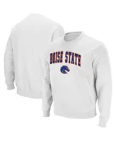 Colosseum Men's Boise State Broncos Arch and Logo Tackle Twill Pullover Sweatshirt