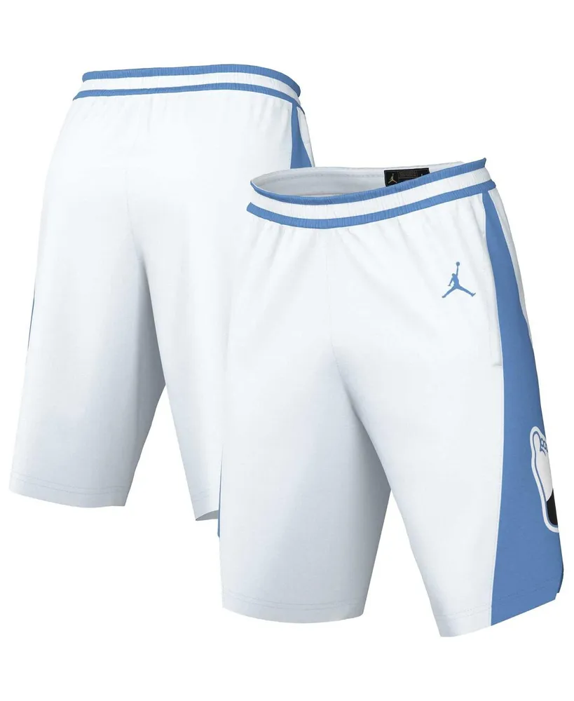 Men's Jordan White, Carolina Blue North Tar Heels Limited Retro Performance Shorts