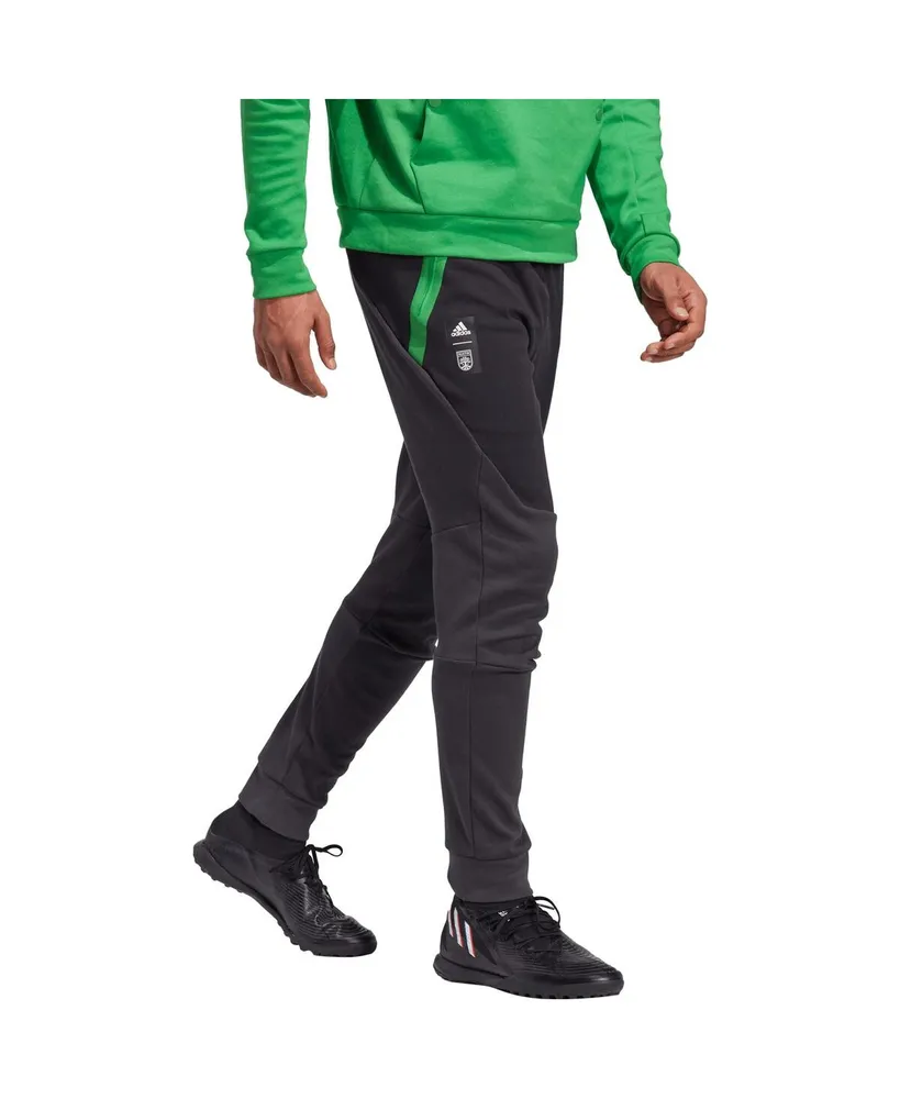 Men's adidas 2023 Player Black Austin Fc Club Travel Pants