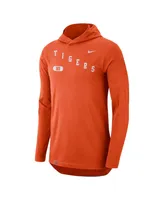 Men's Nike Orange Clemson Tigers Team Performance Long Sleeve Hoodie T-shirt