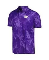 Men's Colosseum Purple Washington Huskies Palms Team Polo Shirt