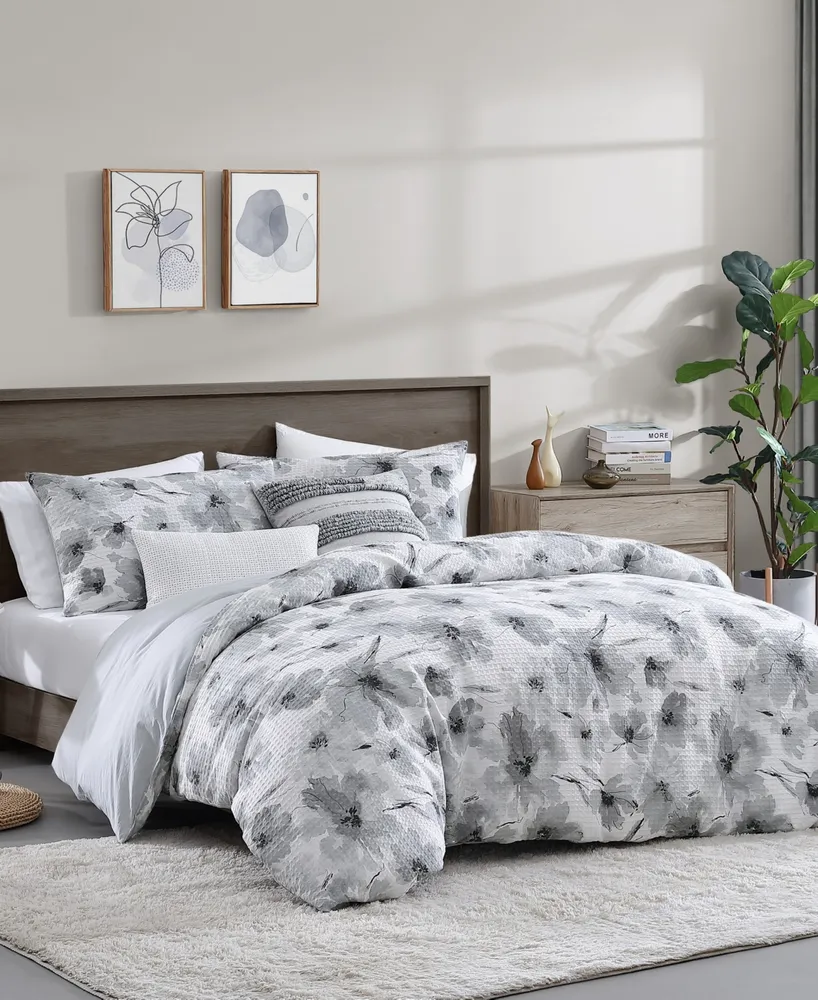 Dkny Modern Bloom 3 Piece Duvet Cover Set