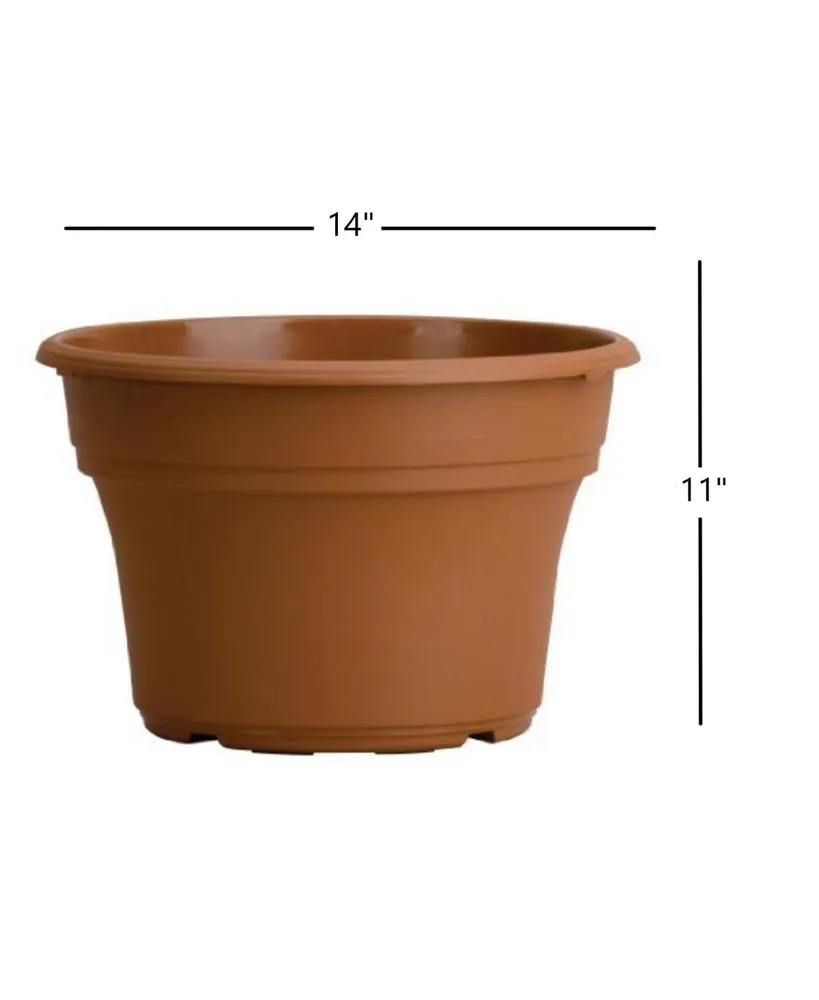 The Hc Companies PA14000E22 Panterra Plastic Pot, Clay Color, 14-Inch