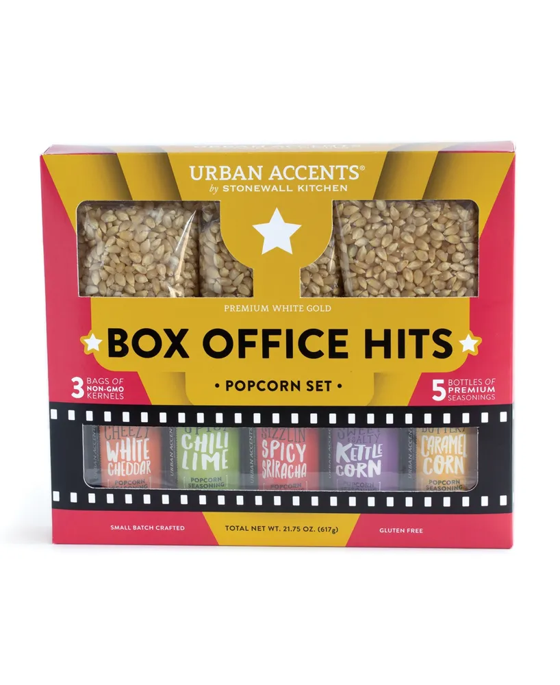 Urban Accents Box Office Hits Popcorn, Set of 8