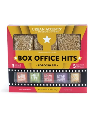 Urban Accents Box Office Hits Popcorn, Set of 8