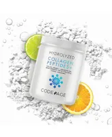 Codeage Collagen Vitamin C+ Powder, Peptides Type 1 & 3 Grass-Fed Bovine, Enzymes, Hyaluronic Acid, 9.98 oz