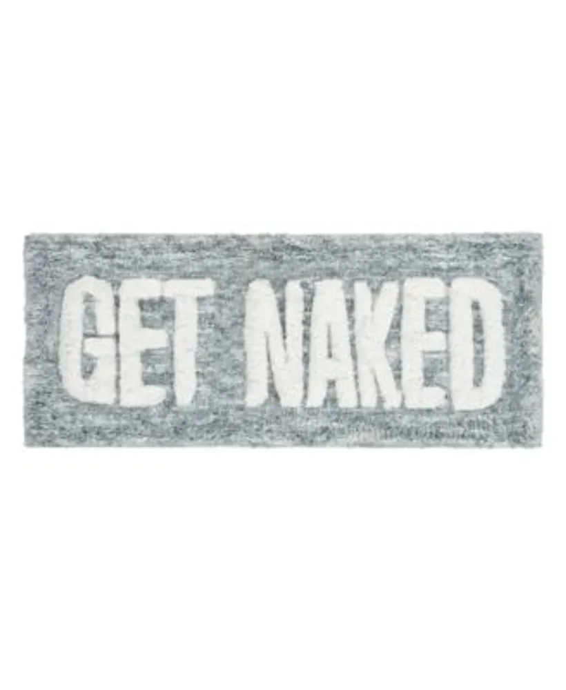 Vcny Home Get Naked Statement Bath Rug Collection