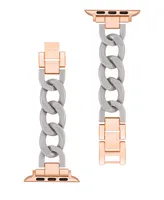 Nine West Women's Plastic Chain Link Bracelet designed for Apple Watch 42mm (Series 1-3 only) & 44/45/46/49mm (Ultra Ultra 2