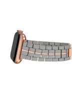 Nine West Women's Rubberized Link Bracelet designed for Apple Watch 42mm (Series 10) & 38/40/41mm