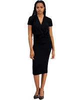 Bar Iii Petite Jersey-Knit Fitted Midi Skirt, Created for Macy's