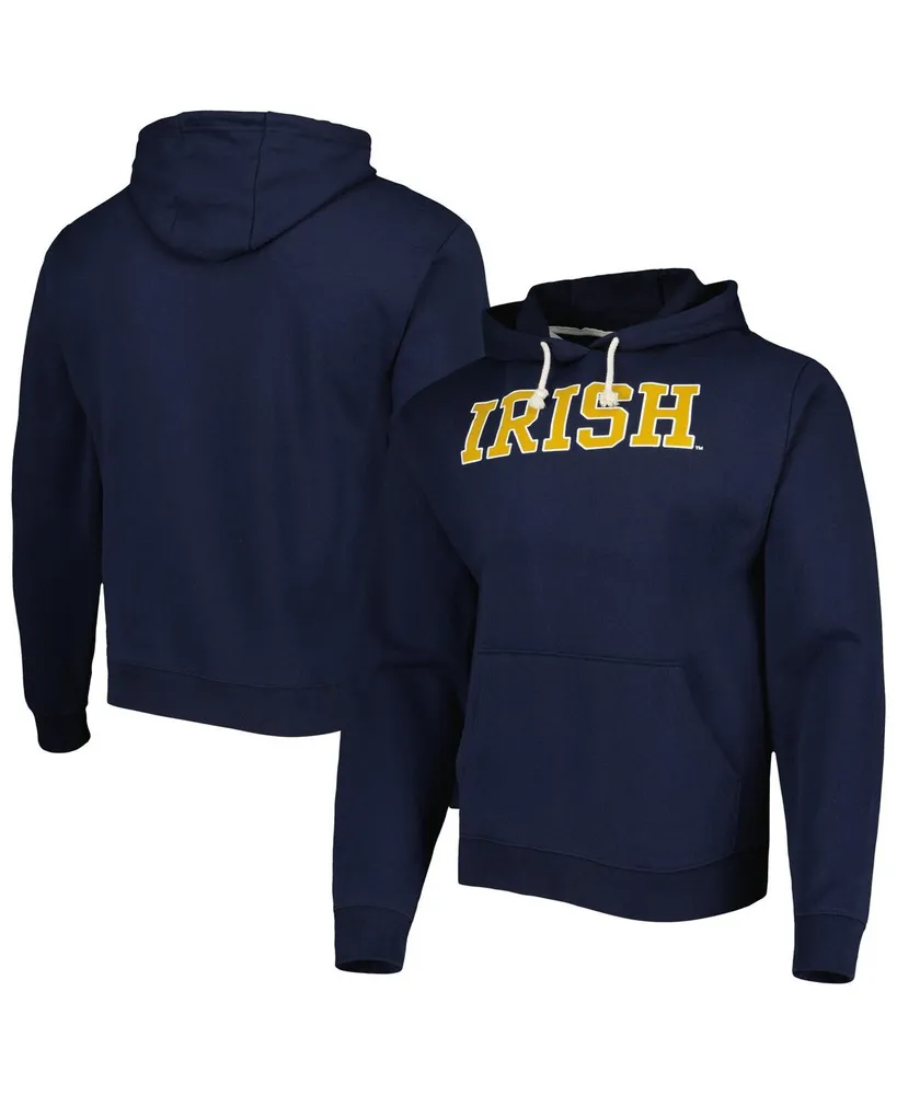 League Collegiate Wear Men's League Collegiate Wear Navy Notre Dame  Fighting Irish Local Essential Fleece Pullover Hoodie