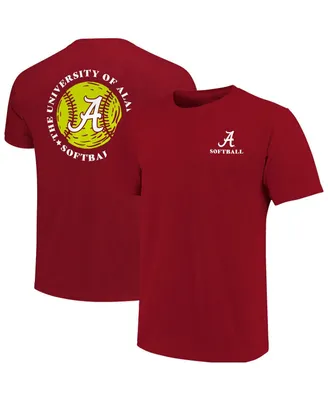 Men's Crimson Alabama Crimson Tide Softball Seal T-shirt