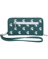 Women's Michigan State Spartans Zip-Around Wristlet Wallet