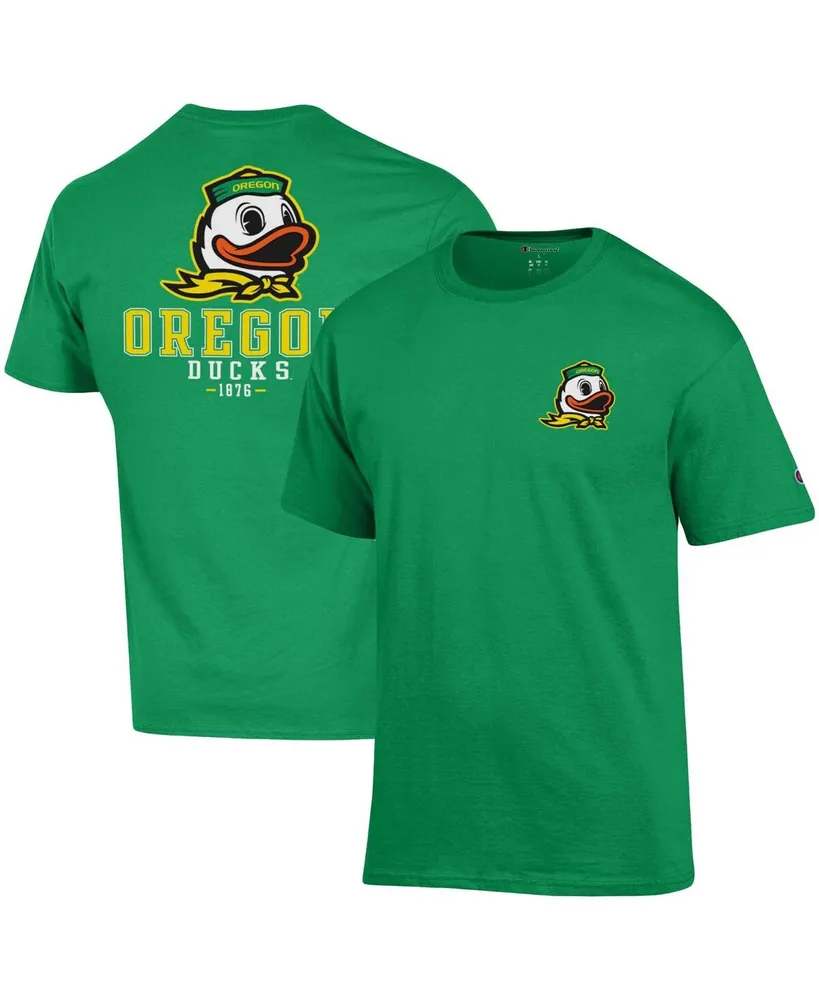 Men's Champion Green Oregon Ducks Stack 2-Hit T-shirt