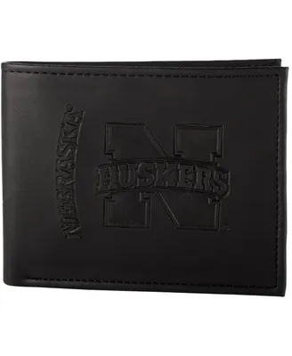 Men's Black Nebraska Huskers Hybrid Bi-Fold Wallet