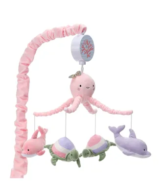 Lambs & Ivy Sea Dreams Dolphin/Turtle Musical Baby Crib Mobile Soother Toy